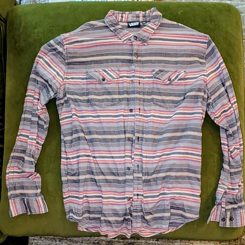Vans Multicolor Striped LS Button-up Shirt